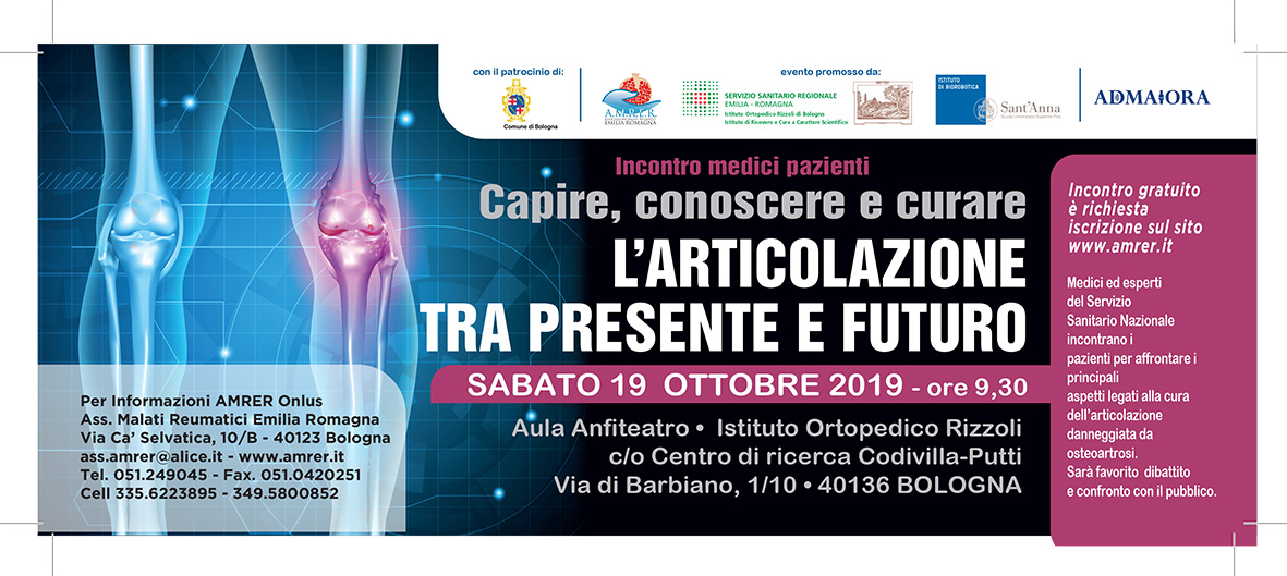 NEW TREATMENT FOR JOINT DISEASE: A SEMINAR ON OCTOBER 19 IN BOLOGNA PROVIDES UPDATE ON FUTURE RESEARCH